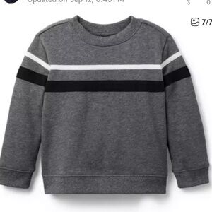 NWT- The Stripe French Terry Sweatshirt by Janie and Jack